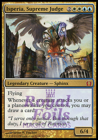Isperia, Supreme Judge 1x FOIL RTR MTG Return to Ravnica Mythic MINT white blue