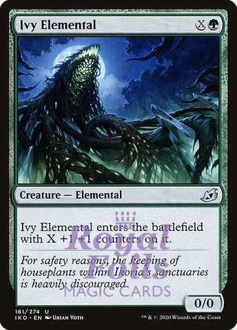 Ivy Elemental 4x FOIL IKO MTG Ikoria Uncommon MINT black
