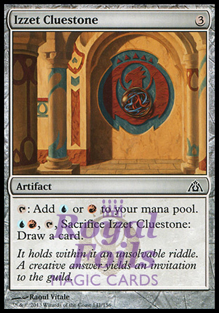 Izzet Cluestone 4x FOIL DGM MTG Dragon's Maze Common MINT blue red artifact