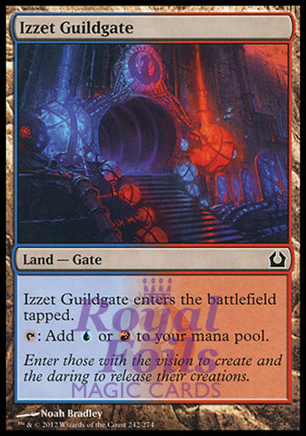 Izzet Guildgate 2x FOIL RTR MTG Return to Ravnica Common MINT red blue land