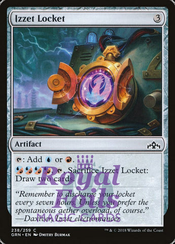 Izzet Locket 2x FOIL GRN MTG Guilds of Ravnica Common MINT blue red artifact