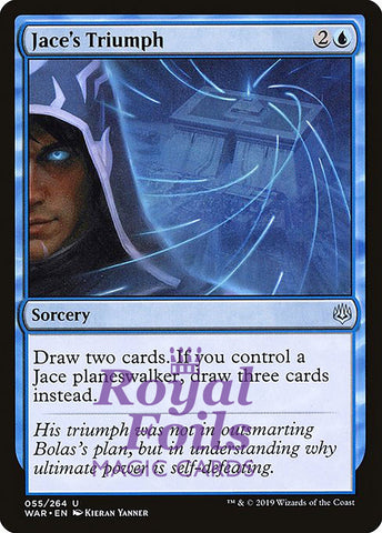 Jace's Triumph 3x FOIL WAR MTG War of the Spark Uncommon MINT blue