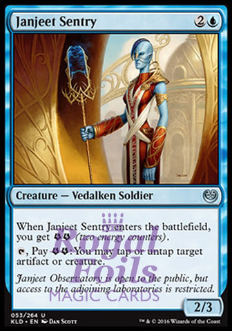 Janjeet Sentry 4x FOIL KLD MTG Kaladesh Uncommon NM blue