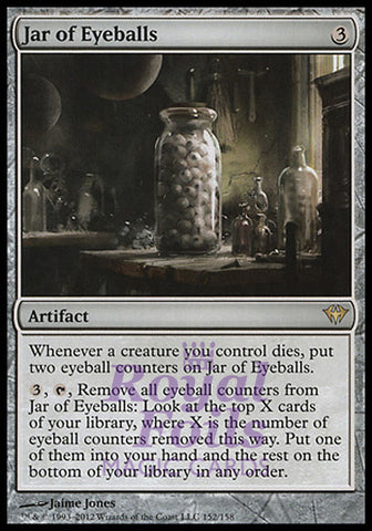 **1x FOIL Jar of Eyeballs** DKA MTG Dark Ascension Rare MINT artifact