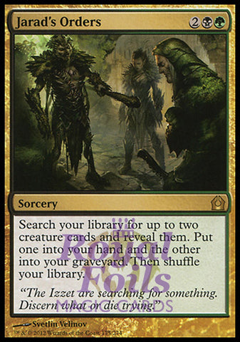 Jarad's Orders 1x FOIL RTR MTG Return to Ravnica Rare NM+ black green