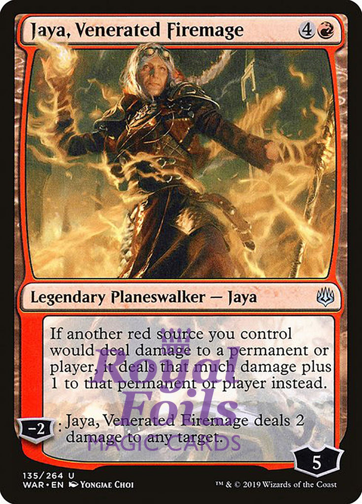 Jaya, Venerated Firemage 3x FOIL WAR MTG War of the Spark Uncommon MINT red