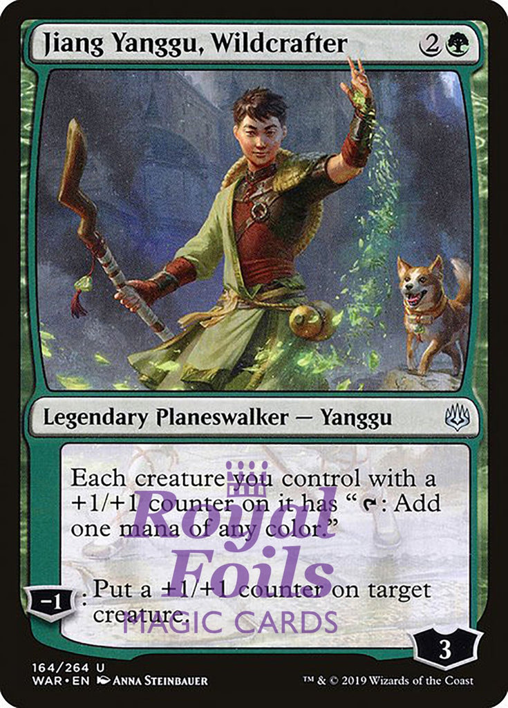 **1x FOIL Jiang Yanggu, Wildcrafter** WAR MTG War of the Spark Uncommon MINT green