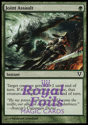 Joint Assault 3x FOIL AVR MTG Avacyn Restored Common MINT green