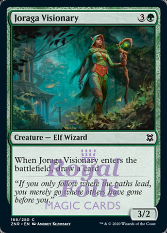Joraga Visionary 4x FOIL ZNR MTG Zendikar Rising Common MINT green