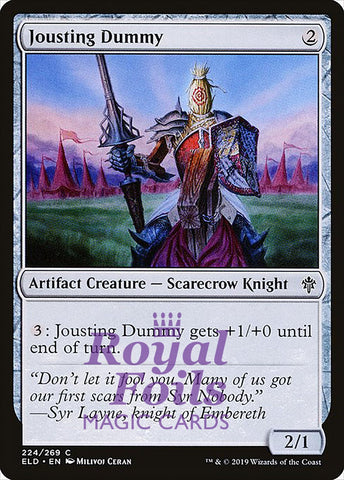 Jousting Dummy 3x FOIL ELD MTG Throne of Eldraine Common MINT artifact