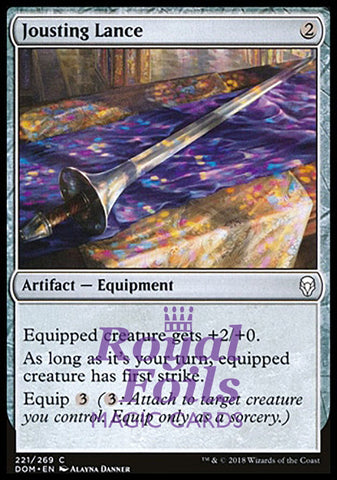 Jousting Lance 4x FOIL DOM MTG Dominaria Common MINT artifact