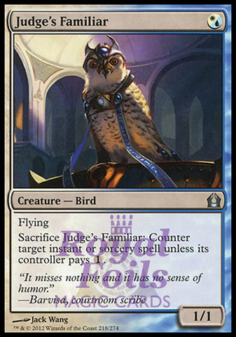 Judge's Familiar 1x FOIL RTR MTG Return to Ravnica Uncommon MINT white blue