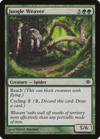 Jungle Weaver 4x FOIL ALA MTG Shards of Alara Common MINT green