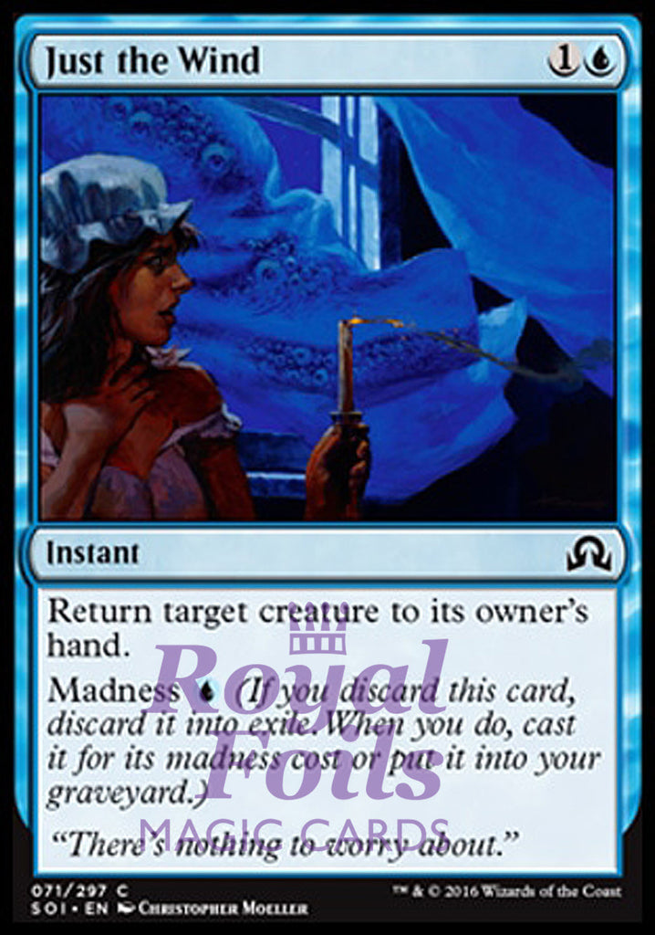 Just the Wind 4x FOIL SOI MTG Shadows Over Innistrad Common MINT blue