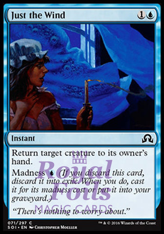 Just the Wind 4x FOIL SOI MTG Shadows Over Innistrad Common MINT blue
