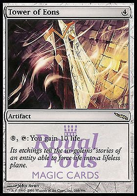 **1x FOIL Tower of Eons** MDN MTG Mirrodin Rare MINT artifact