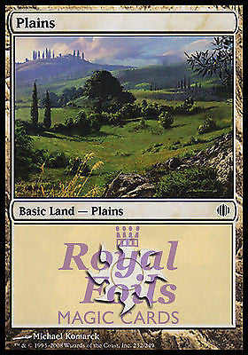 **4x FOIL Plains #232** ALA MTG  Shards of Alara MINT basic land