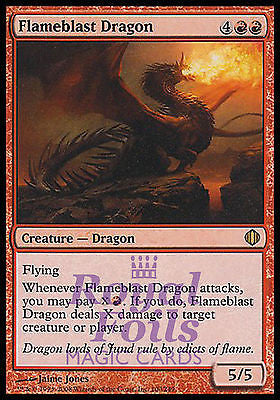 **2x FOIL Flameblast Dragon** ALA MTG Shards of Alara Rare MINT red