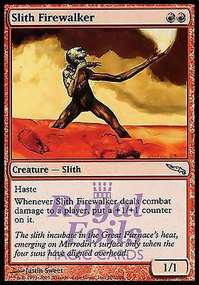 **2x FOIL Slith Firewalker** MDN MTG Mirrodin Uncommon MINT red