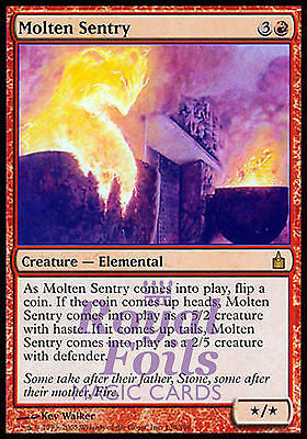 **1x FOIL Molten Sentry** RAV MTG Ravnica Rare MINT red