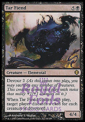 **2x FOIL Tar Fiend** ALA MTG Shards of Alara Rare MINT black