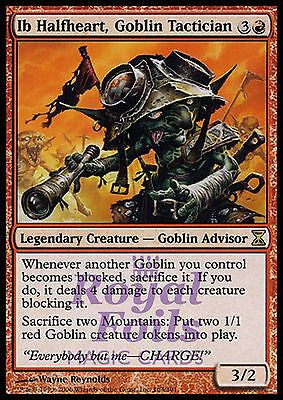 **1x FOIL Ib Halfheart, Goblin Tactician TSP MTG Time Spiral Rare MINT red