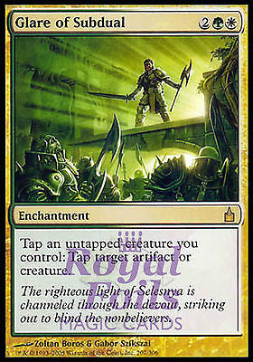 **1x FOIL Glare of Subdual** RAV MTG Ravnica Rare MINT green white