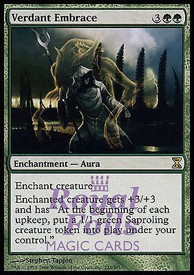 **1x FOIL Verdant Embrace** TSP MTG Time Spiral Rare MINT green