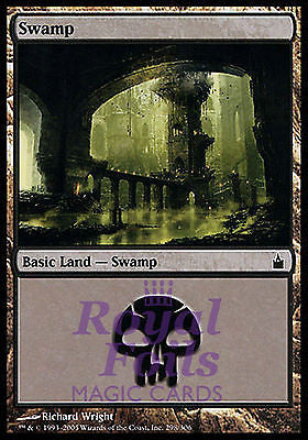 Swamp #298 2x FOIL RAV MTG Ravnica MINT basic land black