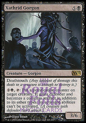Xathrid Gorgon 2x FOIL MTG M13 Core Set Rare MINT black