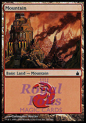 Mountain #300 2x FOIL RAV MTG Ravnica MINT basic land red