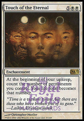 Touch of the Eternal 2x FOIL MTG M13 Core Set Rare MINT white