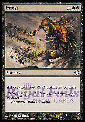 Infest 2x FOIL ALA MTG Shards of Alara Uncommon MINT black