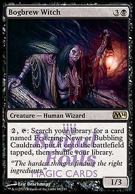 Bogbrew Witch 2x FOIL MTG M14 2014 Core Set Rare MINT black