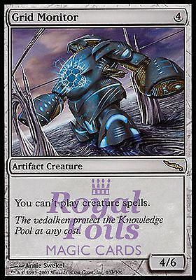 **1x FOIL Grid Monitor** MDN MTG Mirrodin Rare MINT artifact