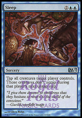 Sleep 2x FOIL MTG M13 Core Set Uncommon MINT blue