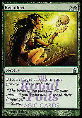 Recollect 2x FOIL RAV MTG Ravnica Uncommon MINT green