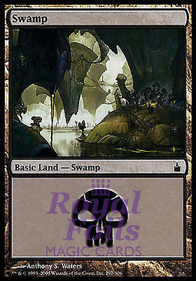 Swamp #297 2x FOIL RAV MTG Ravnica MINT basic land black