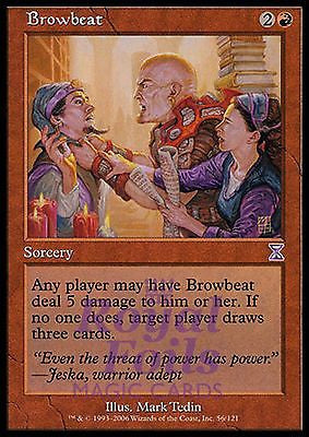 **1x FOIL Browbeat** TSS MTG Time Spiral Timeshifted MINT red