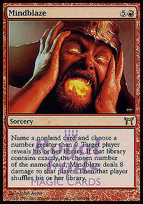 **1x FOIL Mindblaze** CHK MTG Champions Kamigawa Rare MINT red