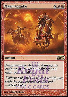 **1x FOIL Magmaquake** MTG M13 Core Set Rare MINT red