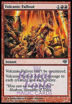 Volcanic Fallout 1x FOIL CON MTG Conflux Uncommon MINT red
