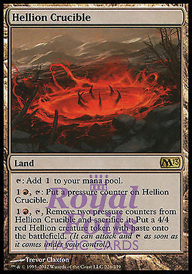 **2x FOIL Hellion Crucible** MTG M13 Core Set Rare MINT red land