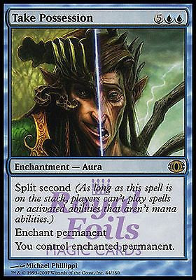 **1x FOIL Take Possession** FUT MTG Future Sight Rare MINT blue