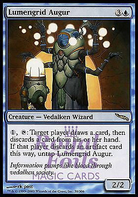 **2x FOIL Lumengrid Augur** MDN MTG Mirrodin Rare MINT blue