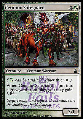 Centaur Safeguard 4x FOIL MTG RAV Ravnica Common MINT green white