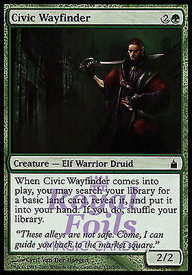 Civic Wayfinder 4x FOIL RAV MTG Ravnica Common MINT green