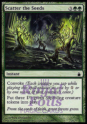 **2x FOIL Scatter the Seeds** RAV MTG Ravnica Common MINT green