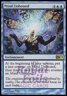 Mind Unbound 1x FOIL MTG M12 Magic 2012 Core Set Rare MINT blue