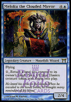 **1x FOIL Meloku the Clouded Mirror** CHK MTG Champions Kamigawa Rare MINT blue